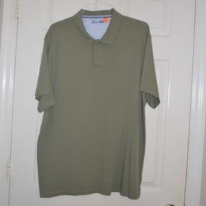Men's Knit shirt, Olive green, size XL